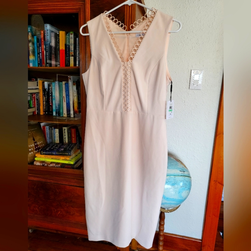 NWT Women's Calvin Klein Light pink dress size 8